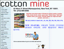 Tablet Screenshot of cottonmine.com
